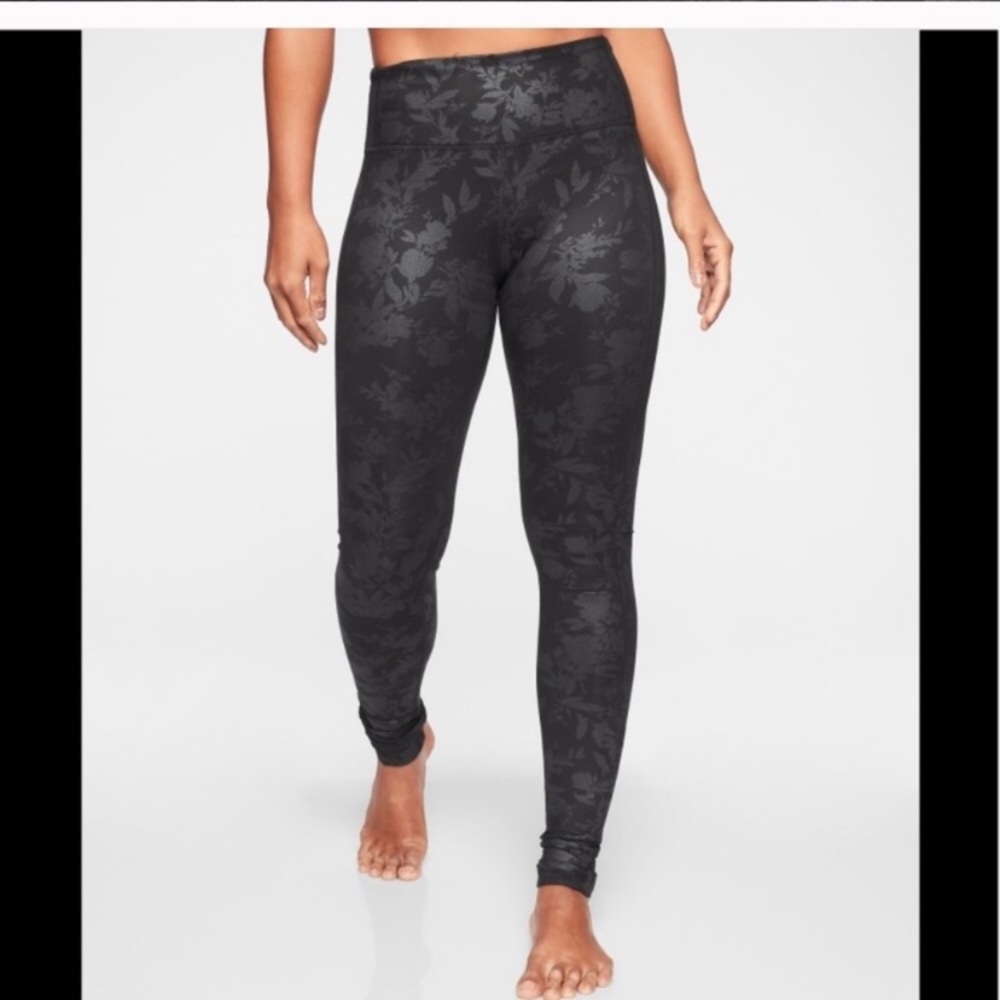 Athleta Midnight Garden Barre Stirrup Tight